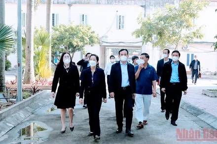 Lãnh đạo thành phố Hải Phòng kiểm tra công tác phòng, chống dịch Covid-19 tại huyện Tiên Lãng.