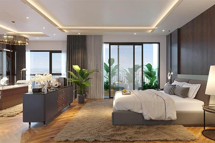 Thiết kế căn hộ thông minh tối ưu mọi không gian sống với công năng khác nhau tại Hinode City. (Ảnh: Chủ đầu tư)