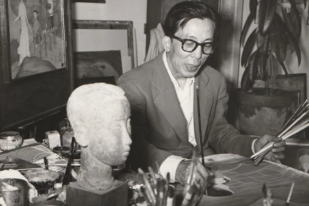 Hình ảnh tư liệu về họa sĩ Mai Trung Thứ. (Ảnh: Viện Pháp tại Hà Nội)