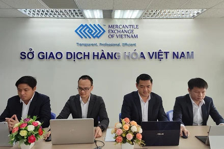 Điểm cầu tại Sở Giao dịch hàng hóa Việt Nam. 