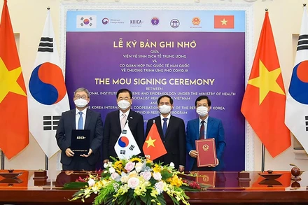 Việt Nam và Hàn Quốc thúc đẩy hợp tác ứng phó dịch Covid-19.