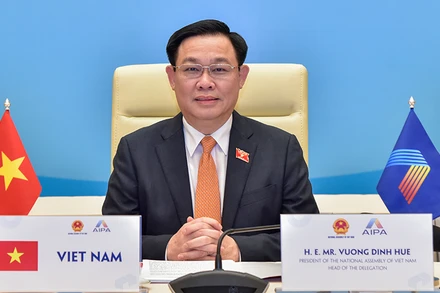 Chủ tịch Quốc hội Vương Đình Huệ. (Ảnh: DUY LINH)