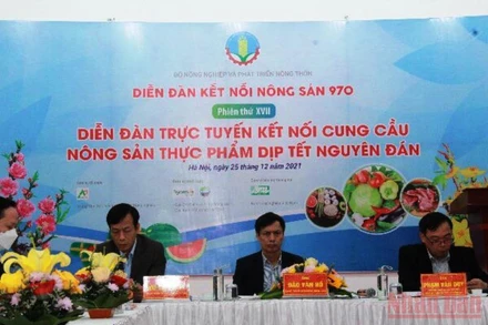 Diễn đàn ”Kết nối cung cầu nông sản, thực phẩm dịp Tết Nguyên đán”, ngày 25/12.