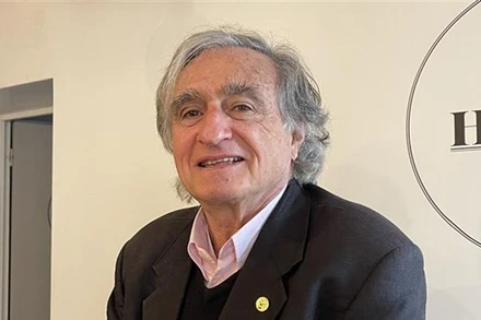 Ông Jean-Pierre Archambault, Tổng thư ký Hội hữu nghị Pháp Việt (AAFV). (Ảnh: Nguyễn Thu Hà/TTXVN)