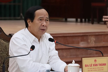 Phó Thủ tướng Lê Văn Thành phát biểu tại buổi làm việc với lãnh đạo tỉnh Đồng Nai.