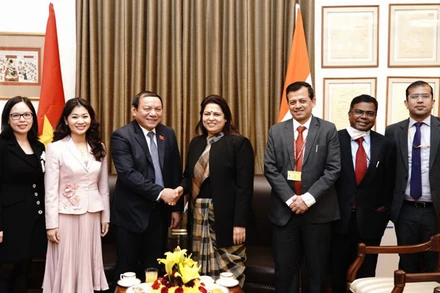 Bộ trưởng Nguyễn Văn Hùng tiếp bà Meenakashi Lekhi.