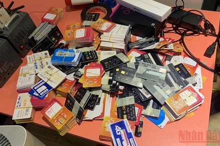 Tang vật thu được của nhóm đối tượng.