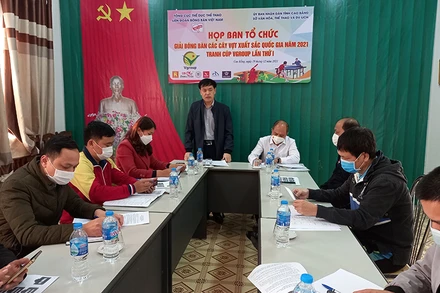 Ban tổ chức họp đánh giá công tác chuẩn bị tổ chức giải.