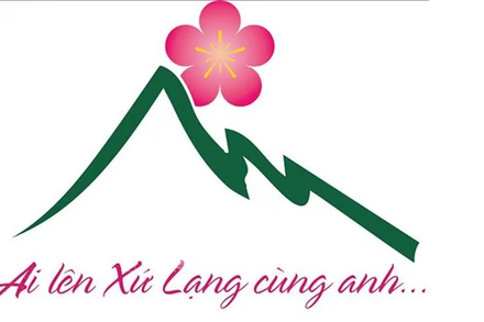 Biểu trưng và Khẩu hiệu du lịch Lạng Sơn. (Ảnh: TTXVN) 