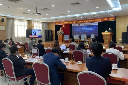 Các đại biểu tham gia hội thảo. (Ảnh: NINH CƠ)