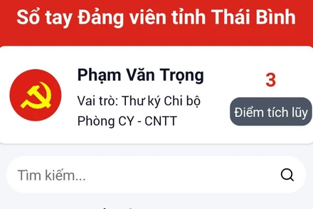 Từ năm 2022, Đảng bộ tỉnh Thái Bình triển khai “Sổ tay đảng viên điện tử”