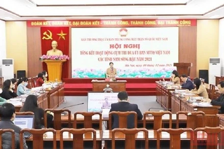 Giao ban Cụm thi đua Ủy ban Mặt trận Tổ quốc Việt Nam các tỉnh Nam Sông Hậu. 