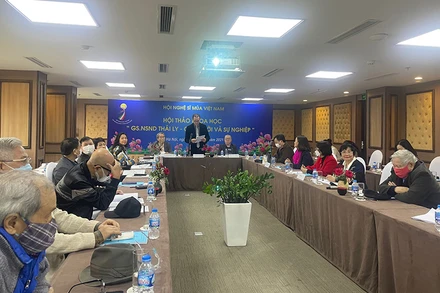 Toàn cảnh Hội thảo khoa học “GS,NSND Thái Ly-Cuộc đời và sự nghiệp”.