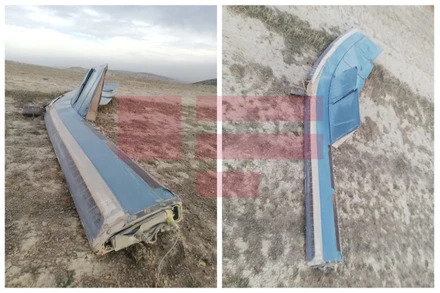 Mảnh vỡ của chiếc máy bay gặp nạn ở Azerbaijan. (Nguồn apa.az)