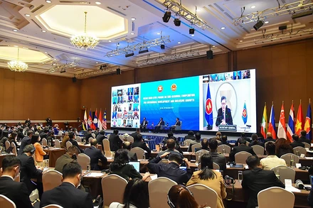 Toàn cảnh Diễn đàn tại đầu cầu Hà Nội. (Ảnh: Bộ Ngoại giao)