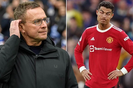Tương lai Ronaldo là một dấu hỏi khi Rangnick tiếp quản MU. 