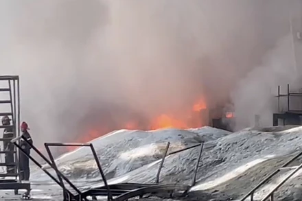 Hiện trường nơi xảy ra vụ cháy