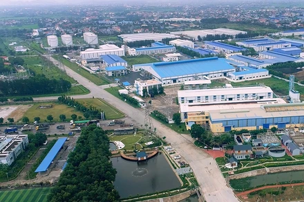 Khu công nghiệp sinh thái Nam Cầu Kiền, Thủy Nguyên, Hải Phòng (Ảnh: PHẠM HỒNG ĐIỆP).