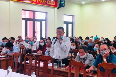 Thành phố Tam Kỳ, Quảng Ngãi tổ chức diễn đàn “Nhân dân góp ý xây dựng đội ngũ cán bộ công chức thành phố 2021”. Ảnh: Trung tâm Văn hóa-Thể thao-Truyền thông TP Tam Kỳ.