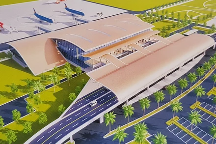 Mô hình thiết kế Cảng hàng không Quảng Trị. 