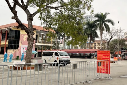 Một trong những cơ sở thu dung, điều trị bệnh nhân Covid-19 tại thành phố Hải Dương.