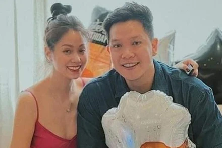 Đối tượng Nguyễn Kim Trung Thái (phải).