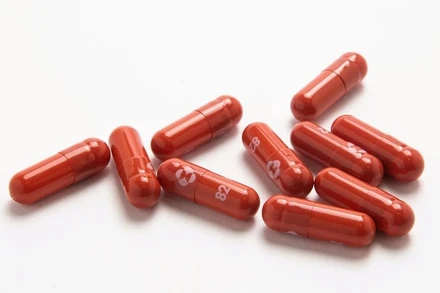 Thuốc Molnupiravir do hãng dược phẩm Mỹ Merck’s bào chế. (Ảnh: REUTERS)