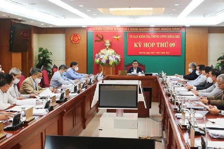 Quang cảnh Kỳ họp thứ 9 của Ủy ban Kiểm tra Trung ương, từ ngày 29/11 đến 1/12.