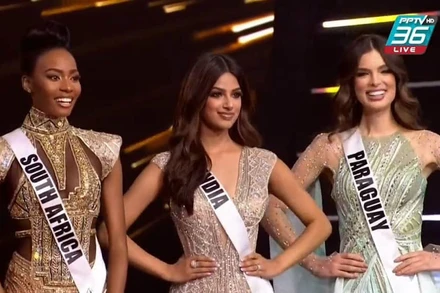 Top 3 của cuộc thi. (Ảnh chụp màn hình)