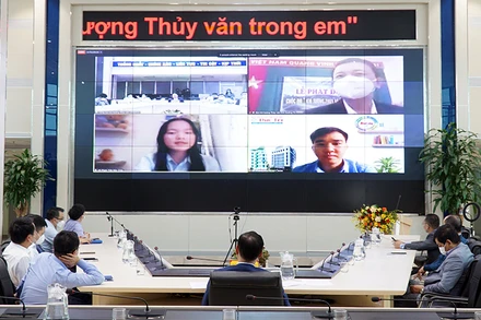 Phát động cuộc thi tại điểm cầu Hà Nội (Ảnh: http://kttvqg.gov.vn).