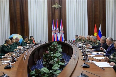 Quang cảnh cuộc hội đàm, chiều 1/12. (Ảnh: TTXVN)