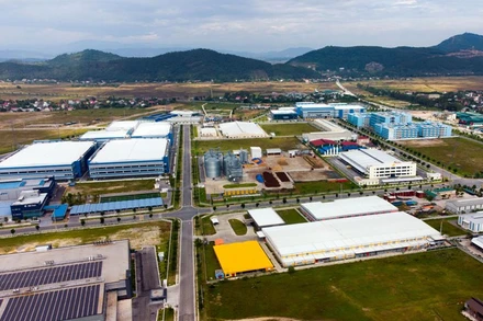 Một góc khu công nghiệp VSIP Nghệ An. (Ảnh: THÀNH CƯỜNG)