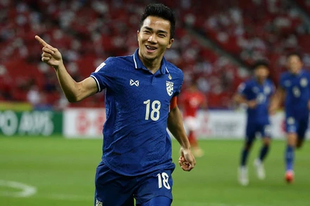 Chanathip, đội trưởng, nguồn cảm hứng cho các chiến thắng của Thái Lan. (Ảnh: ESPN)