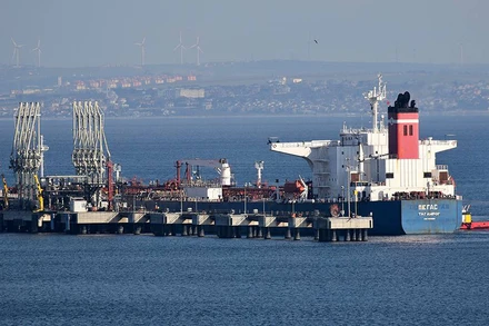 Tàu chở dầu Pegas. Ảnh: Reuters