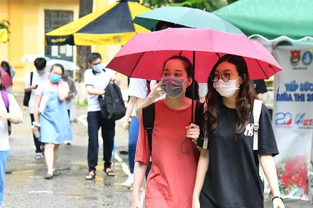 Thí sinh Kỳ thi tốt nghiệp THPT năm 2021. (Ảnh: THỦY NGUYÊN)