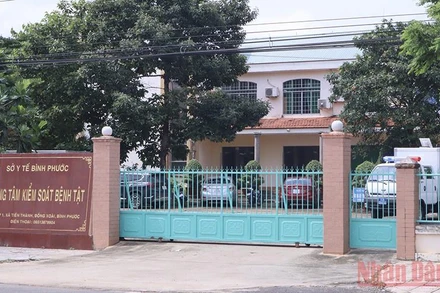 Trụ sở Trung tâm Kiểm soát bệnh tật tỉnh Bình Phước. 