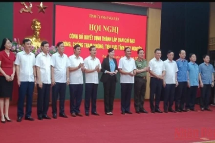 Ban Chỉ đạo phòng, chống tham nhũng, tiêu cực tỉnh Thái Nguyên.