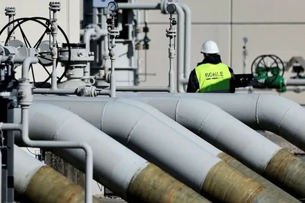 Hệ thống đường ống dẫn khí của dự án Dòng chảy phương Bắc của Nga. (Ảnh: Reuters)