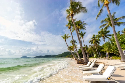 Bãi Sao (Phú Quốc) có vẻ đẹp thanh bình dù là bình minh hay dưới ánh trăng khuya. (Ảnh: CTV)