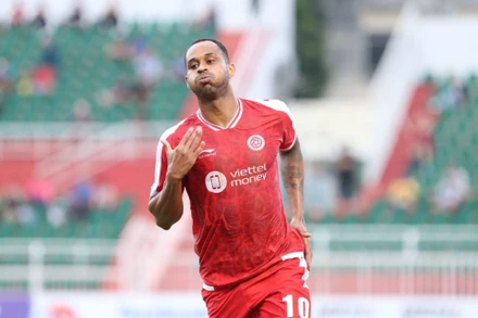 Pedro Paulo ghi hat-trick trong trận đấu này. (Ảnh: Phạm Ngọc)