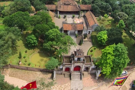 Di tích đền Cổ Loa, một trong những di tích được thành phố quan tâm thực hiện công tác bảo tồn.