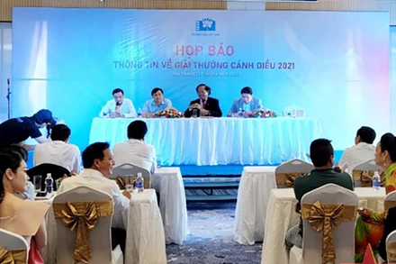 Họp báo thông tin về Giải thưởng Cánh diều 2021. (Ảnh: qdnd.vn)