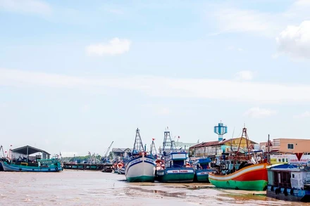 Một góc cảng Trần Đề hiện nay.