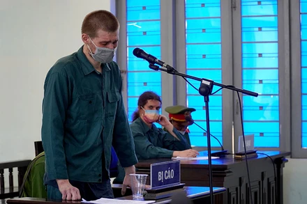 Bị cáo Khlebostroev Konstantin tại phiên tòa