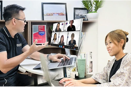 Ảnh minh họa: Hybrid work - mô hình làm việc rất được ưa chuộng hiện nay.