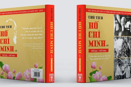 Bộ sách "Chủ tịch Hồ Chí Minh với Thể dục Thể thao. (Ảnh: NXB cung cấp)