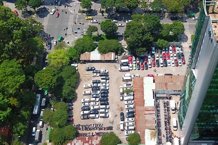 Khu đất số 8-12 đường Lê Duẩn, phường Bến Nghé, Quận 1, Thành phố Hồ Chí Minh. (Ảnh: TTXVN)