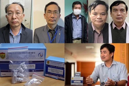 Hơn 20 cán bộ và những người liên quan đã bị khởi tố liên quan vụ kít xét nghiệm Việt Á. (Ảnh: vov.vn)