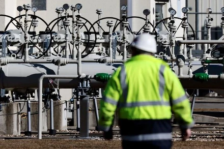 Đường ống Dòng chảy phương Bắc 1 ở Lubmin, Đức. (Nguồn: Reuters)