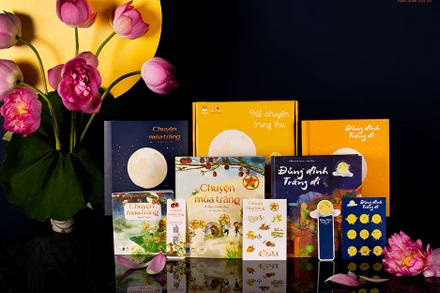 Bộ sách "Kể chuyện Trung thu". (Ảnh: Lionbooks)